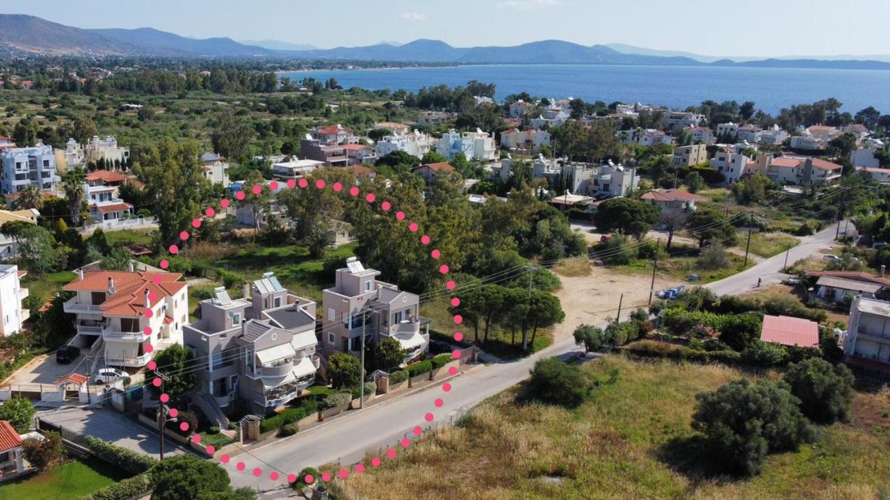 Helios: Charming Beach Home Next To Crystal Waters Nea Makri Exterior photo